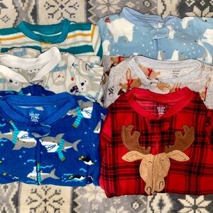 Carter's Kids Pajama Set - Blue, Red, Gray, White